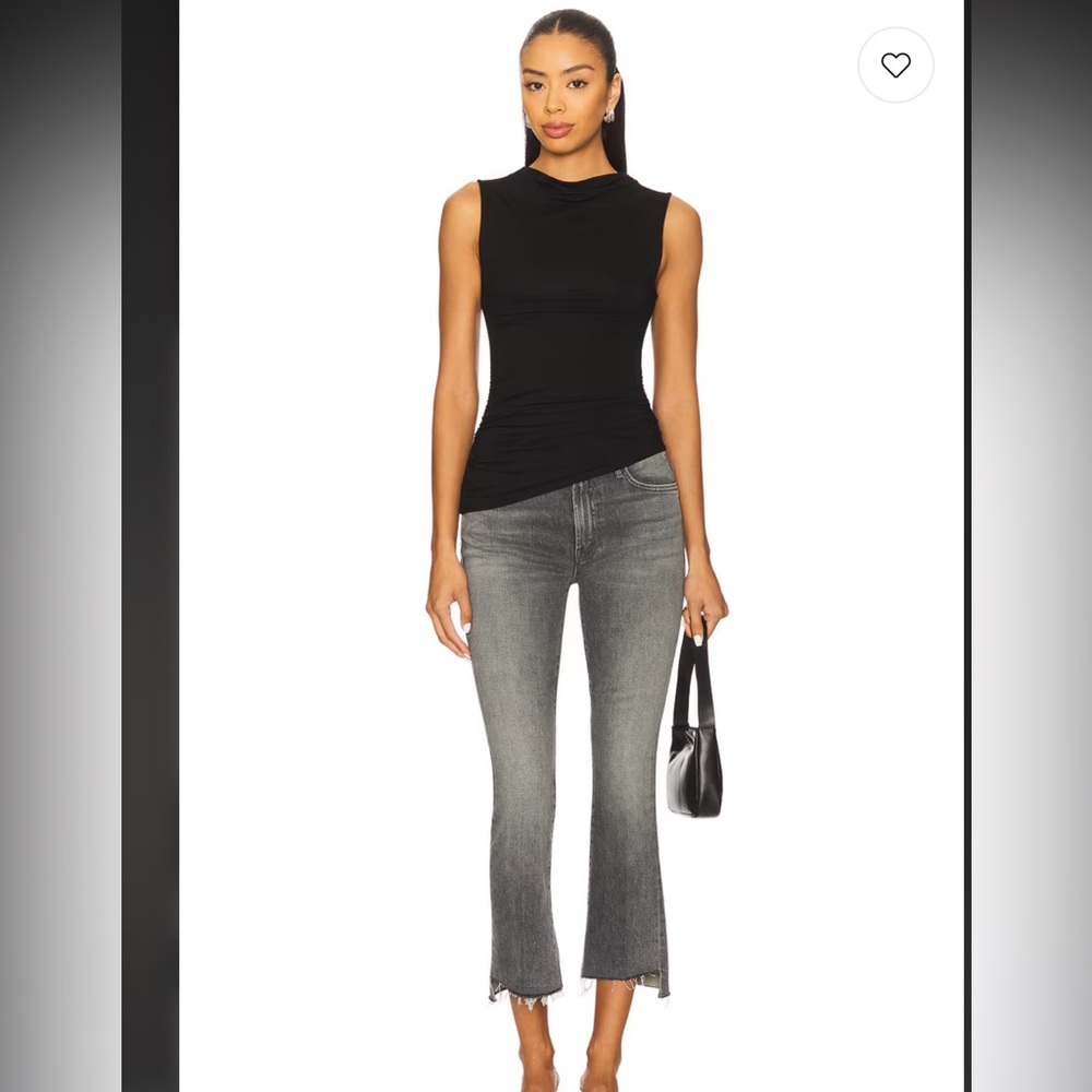 Mother The Insider Crop Step Fray size 28